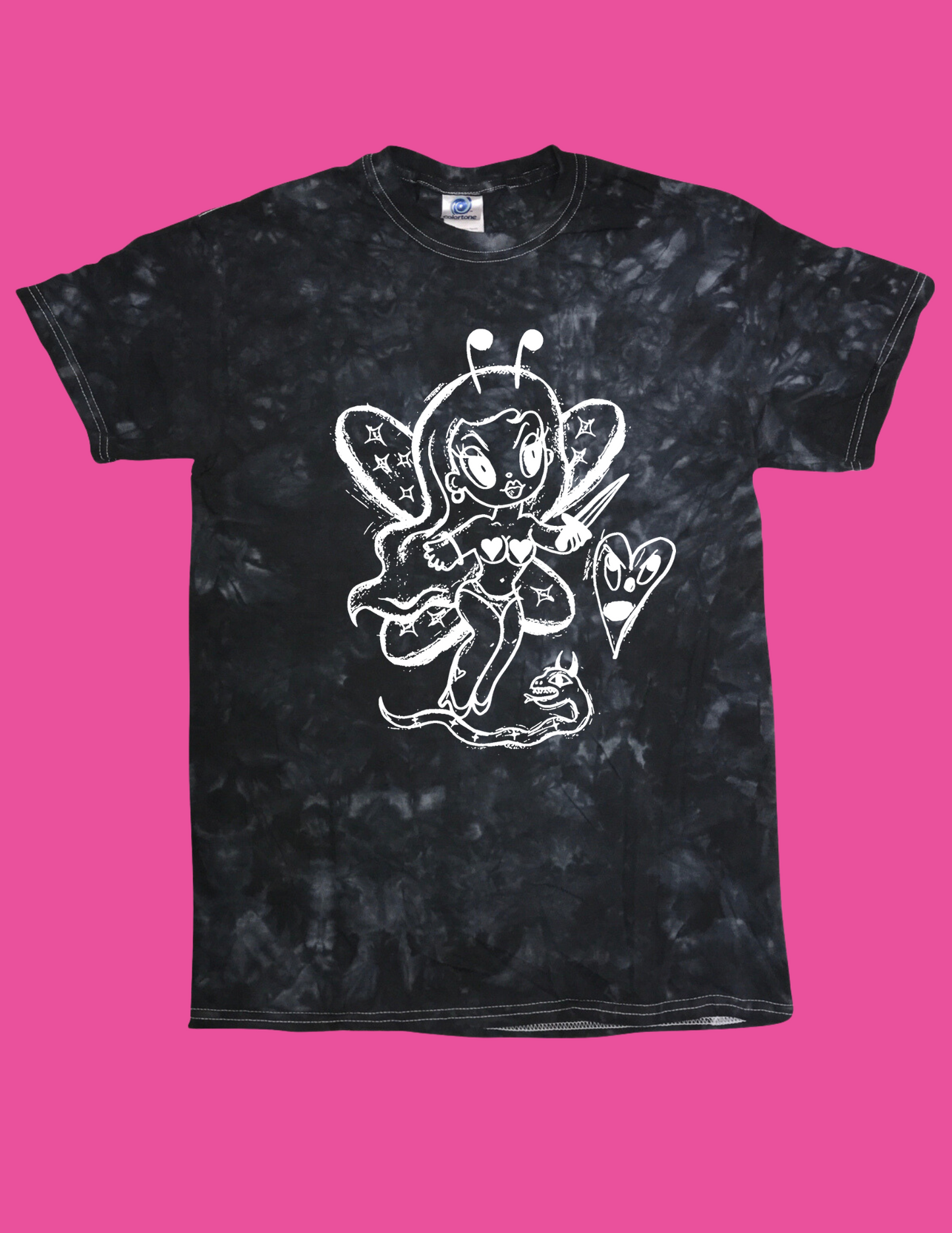 Black Tie Dye Fairy T-Shirt