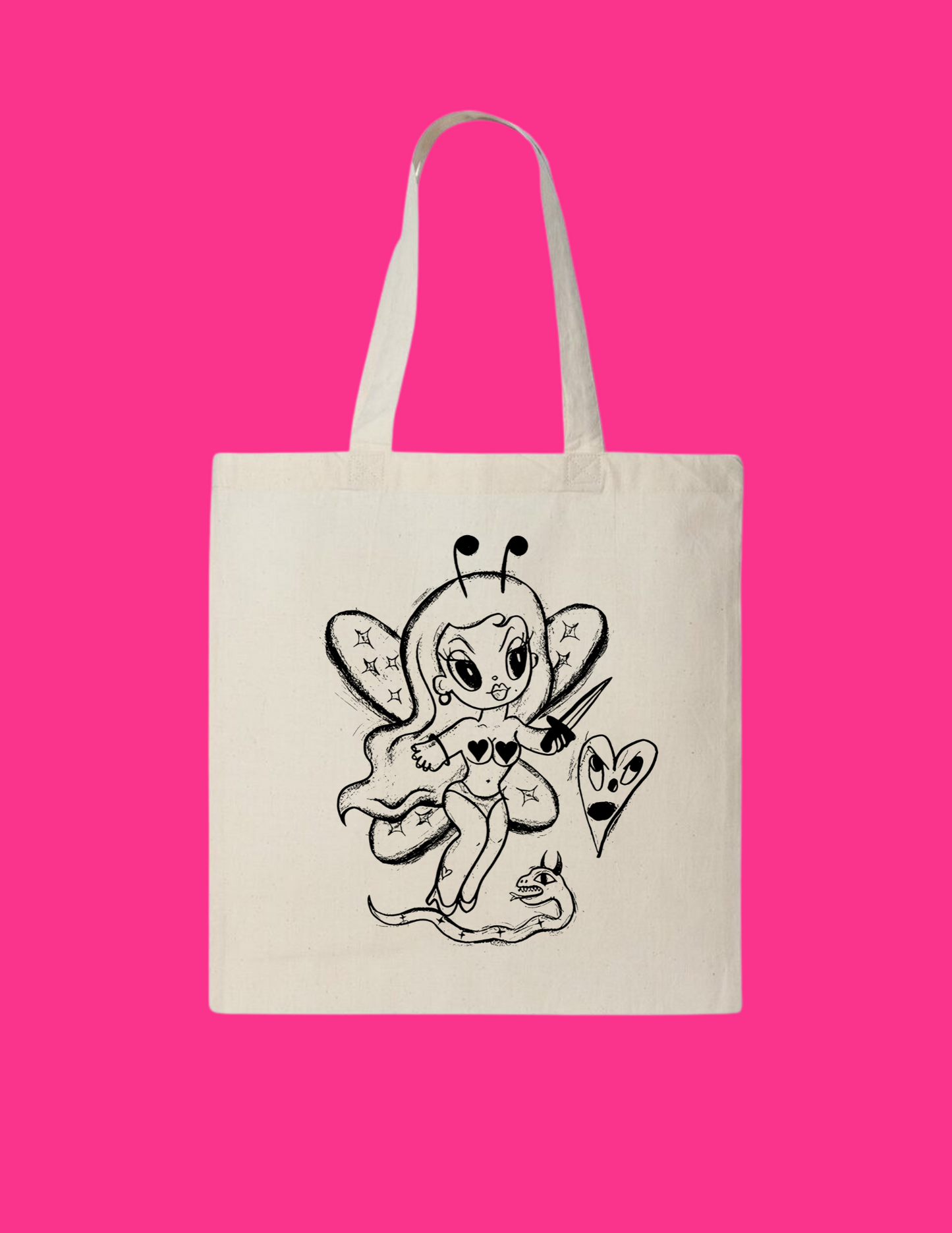 Canva Fairy Tote Bag