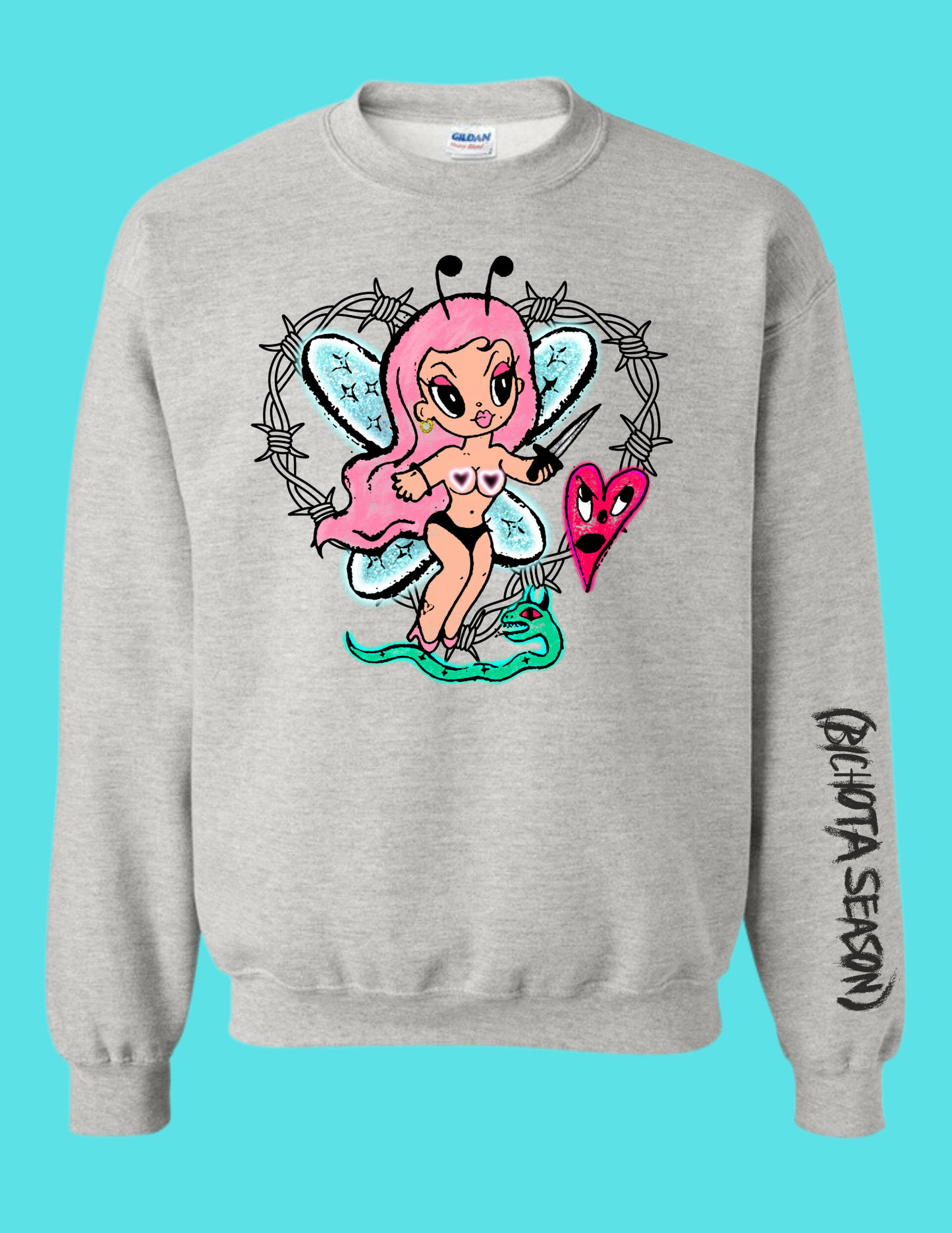 Gray Fairy Crewneck