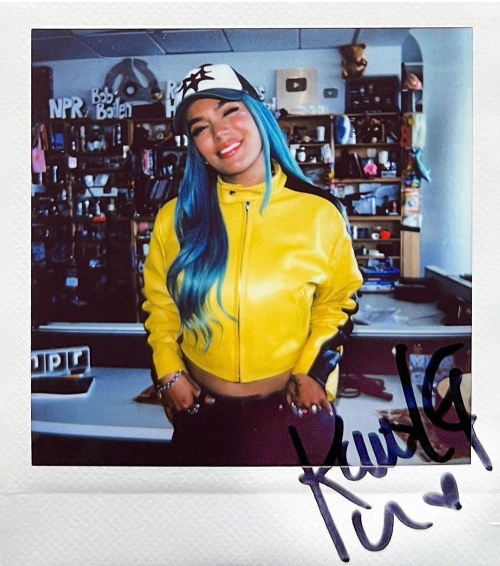 Karol G Tiny Desk Polaroid Sticker