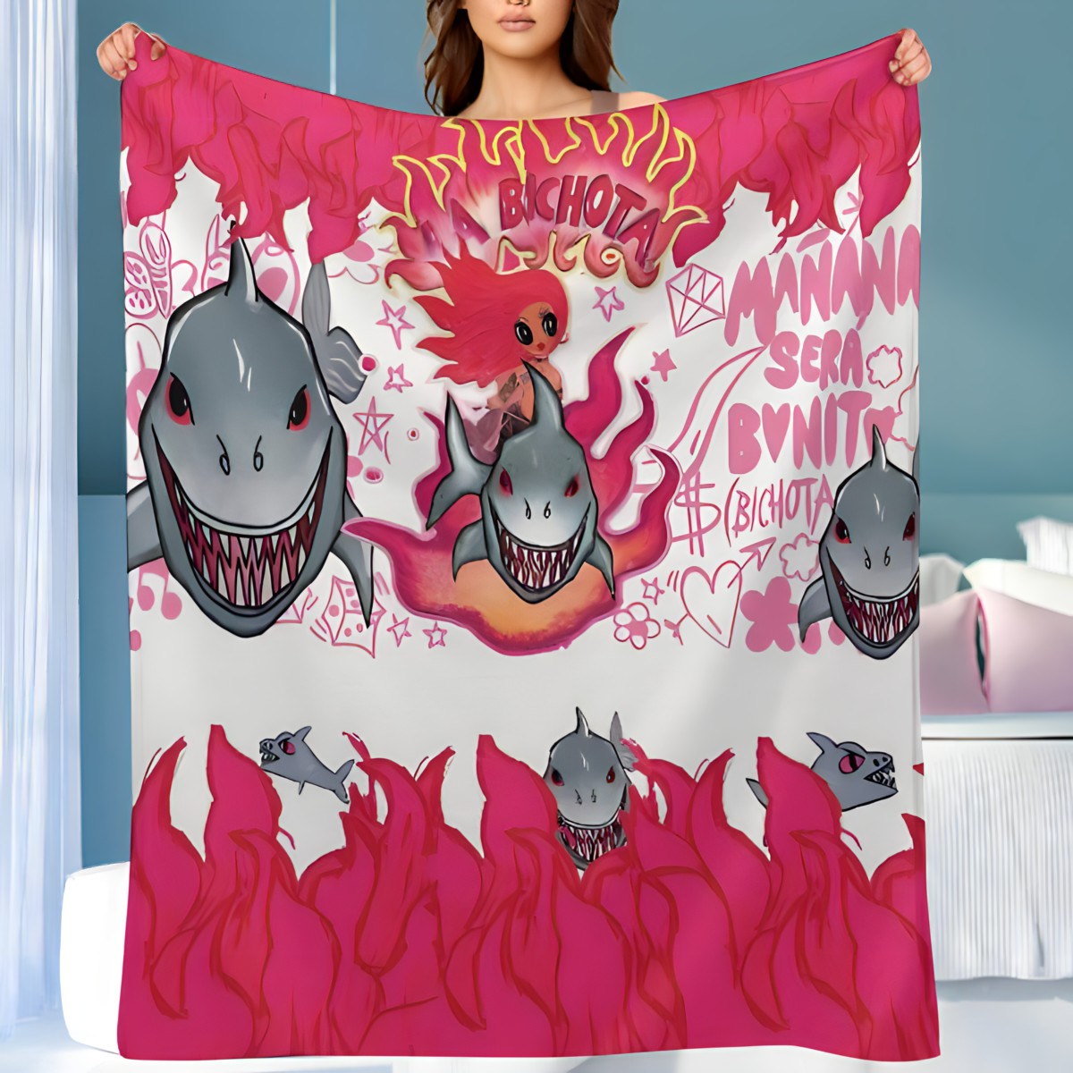 La Bichota Shark Blanket