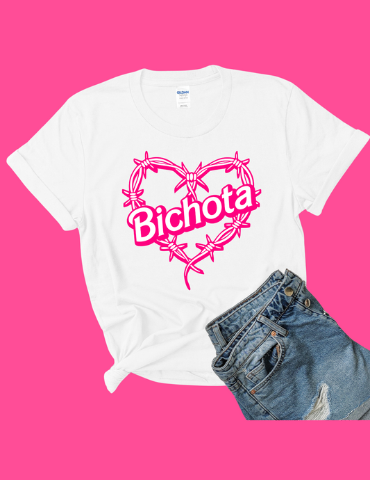 Pink Barbie Bichota Heart White