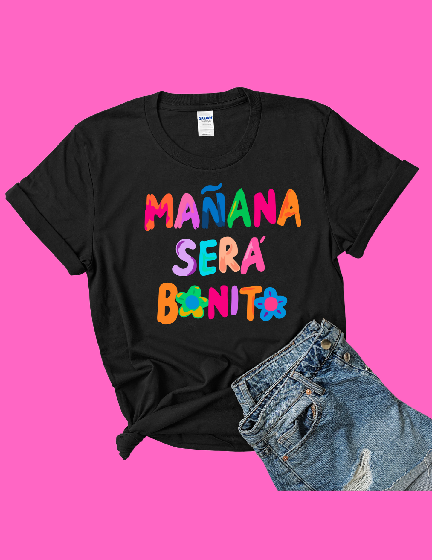 Mañana Sera Bonito Black T-Shirt