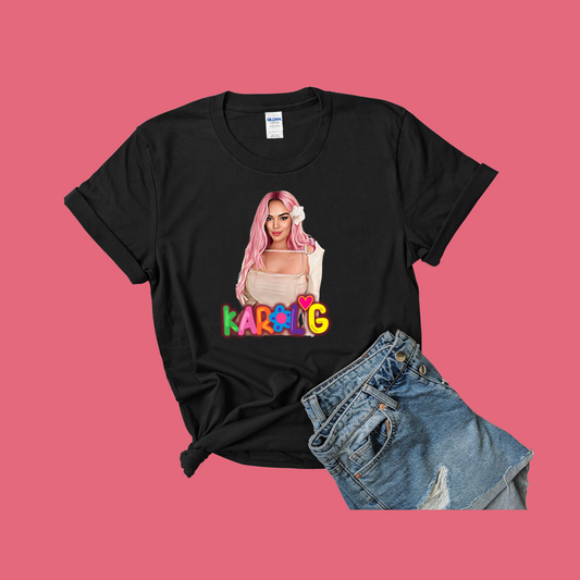 Karol G Pink Hair T-Shirt